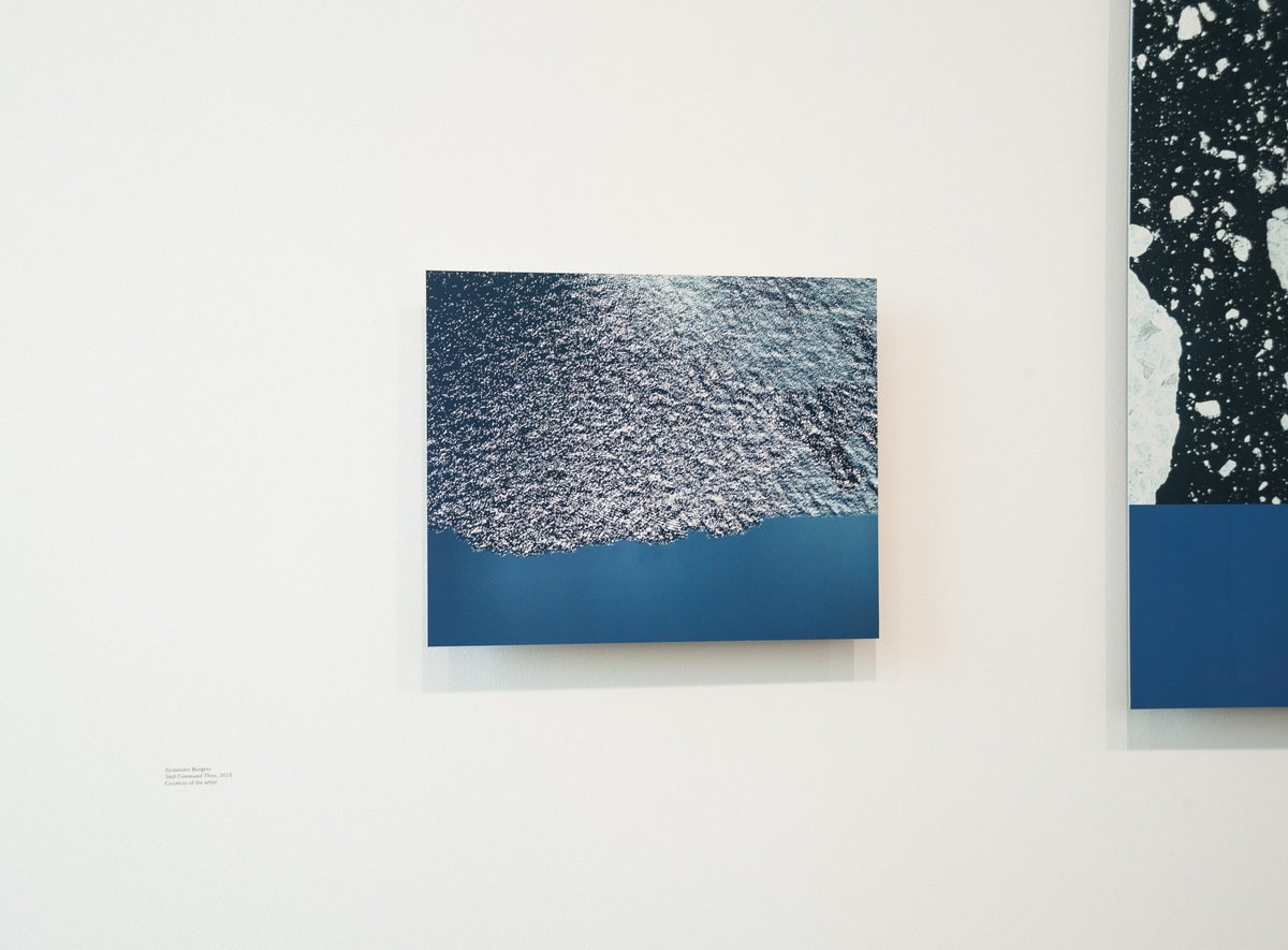 'Shift Command Three' (Installation view) © Alexander Burgess, exhibited as part of FF+WE15 at The Photographer's Gallery. Works mounted on to Aluminium by Genesis.