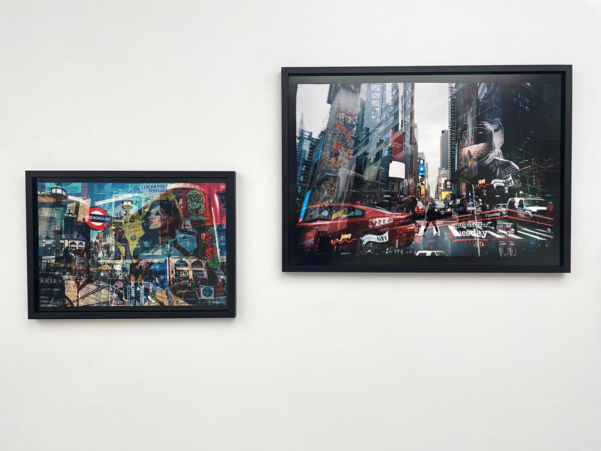 Alexandro Pelaez 'URBE JUNGLE' as part of StART 2023 at
Saatchi Gallery. Giclée Prints and Spacer Frames by Genesis.